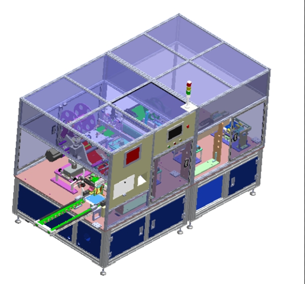 自动贴膜贴标签机